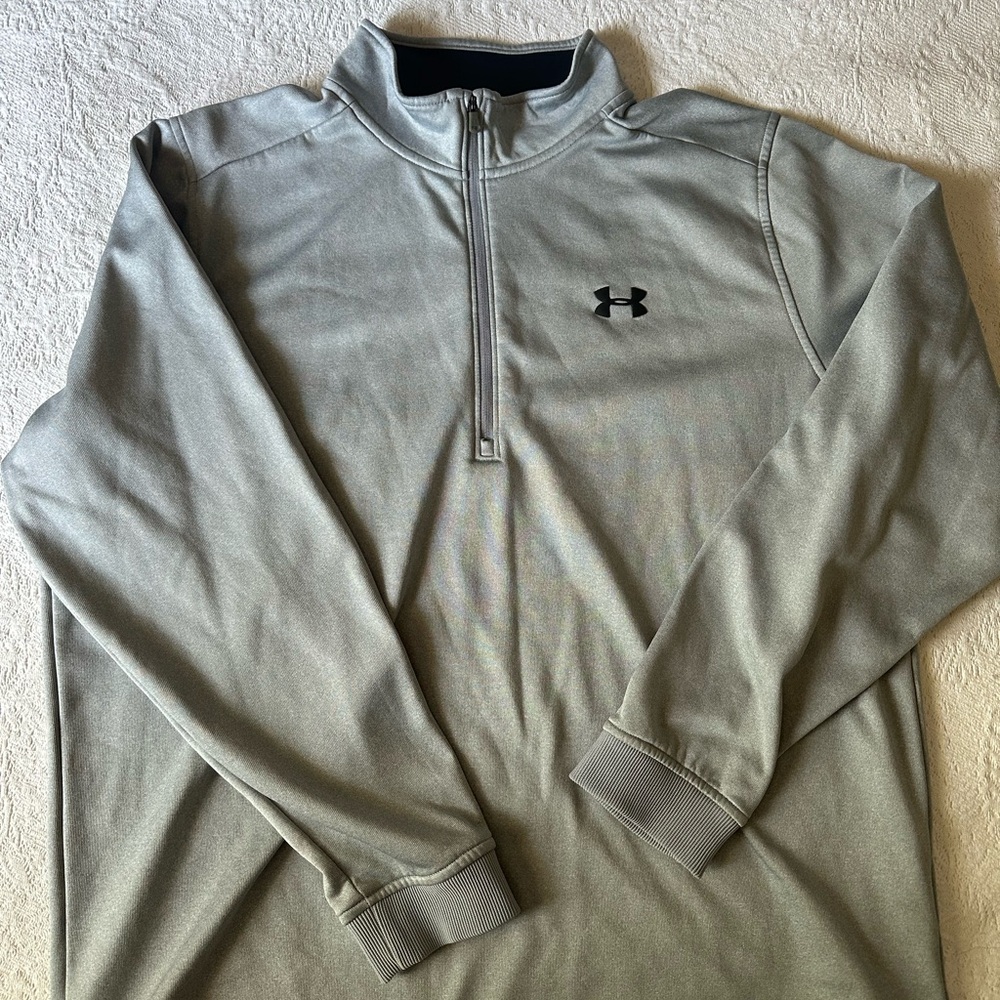 Under Armour Light Gray Half-Zip Pullover